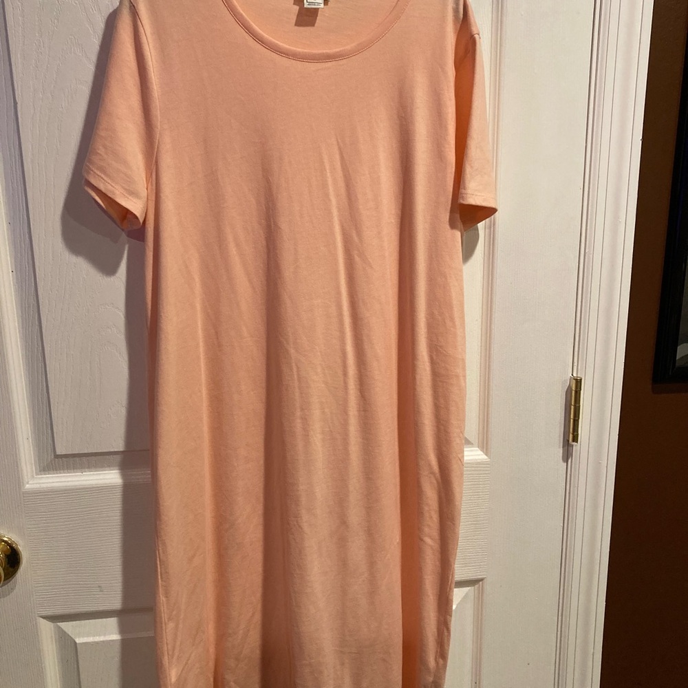 J. Crew Light coral T-Shirt Dress